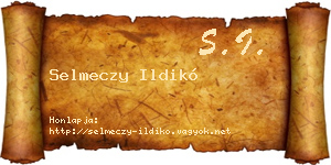 Selmeczy Ildikó névjegykártya