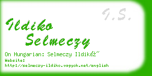 ildiko selmeczy business card